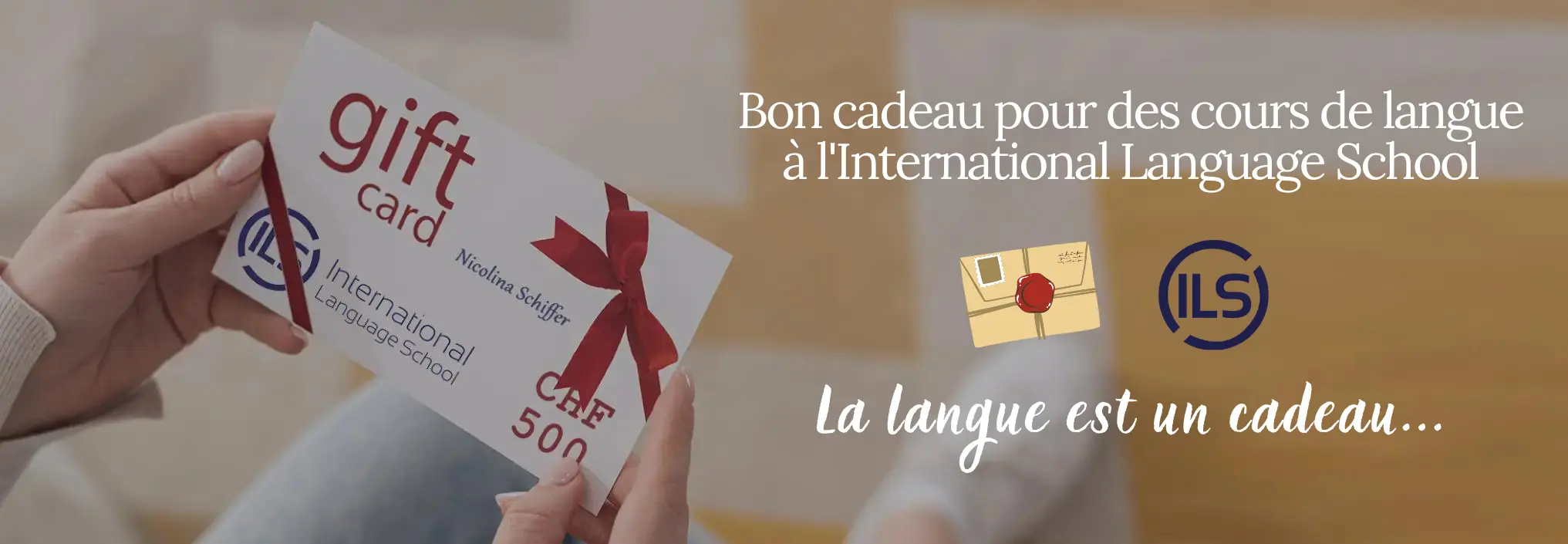 Chèque-cadeau pour les cours de langues